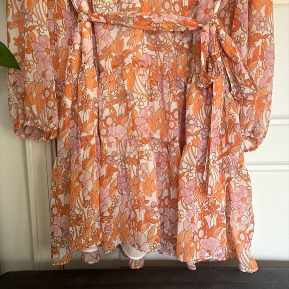 • [Ryegrass] Tie Waist Flowy Dress • - Picture 3 of 10